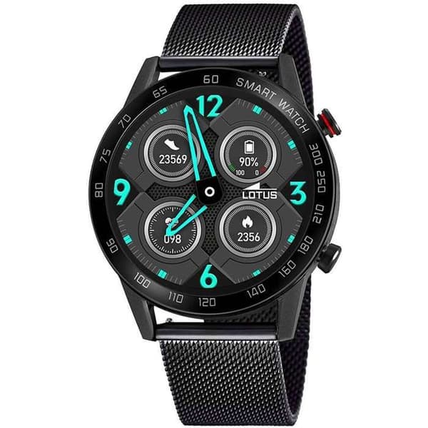 Klocka - Smartime - Man - Stål - Svart - Rund - 45mm