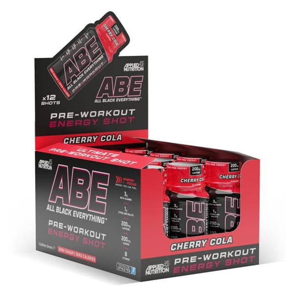Pre-workout i shot Applied Nutrition - ABE Pre-Workout Shot - Cherry Cola Pack om 12