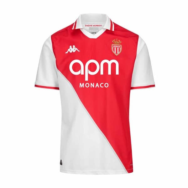 Fotbollströja - KAPPA - Kombat Hem AS Monaco - Vit - Barn - Utan ärmar