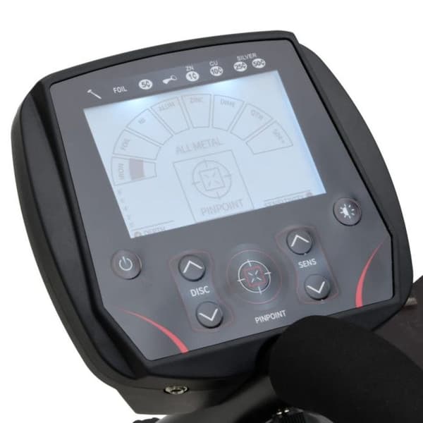 Metaldetektor 20 cm djup med LCD-skärm