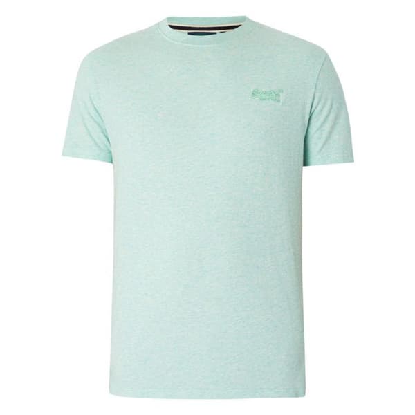 T-shirt Superdry Herr Essential Logo Grön Bomull