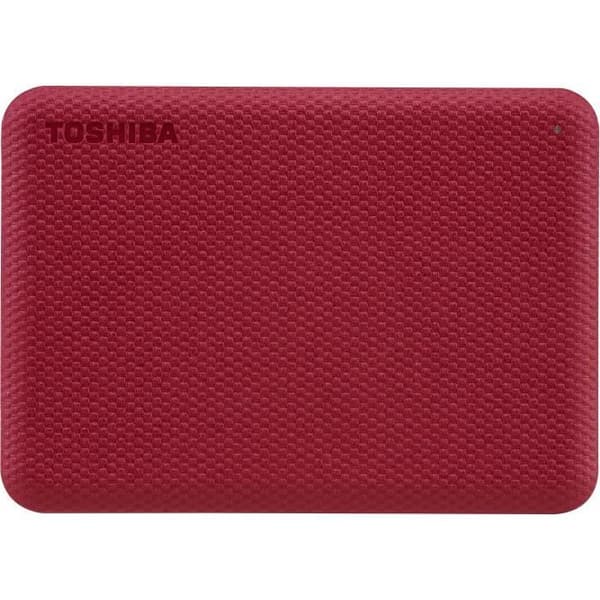 Extern hårddisk - TOSHIBA - Canvio Advance - 1 TB - Röd
