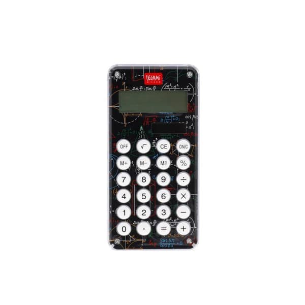 Kalkylator - LEGAMI - CA0003 - Svart - Batterier - Kontor