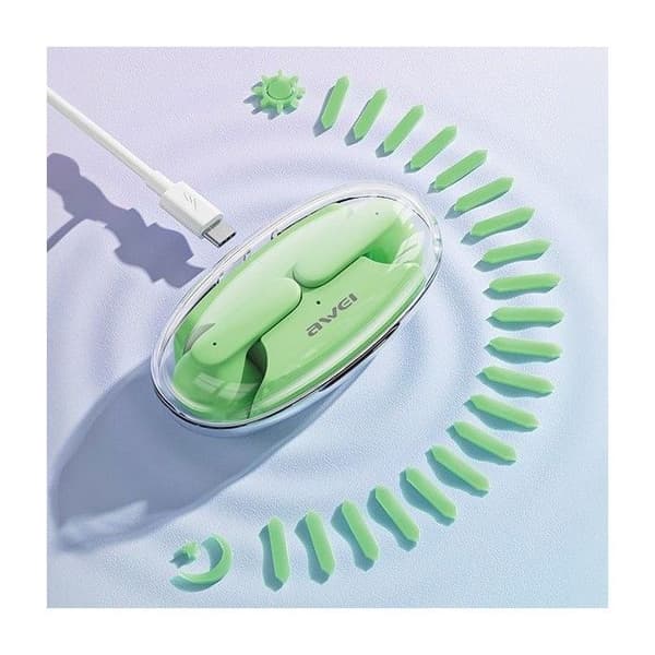 Bluetooth-hörlurar - AWEI - AWE000179 - In-ear - 6h batteritid - Blå