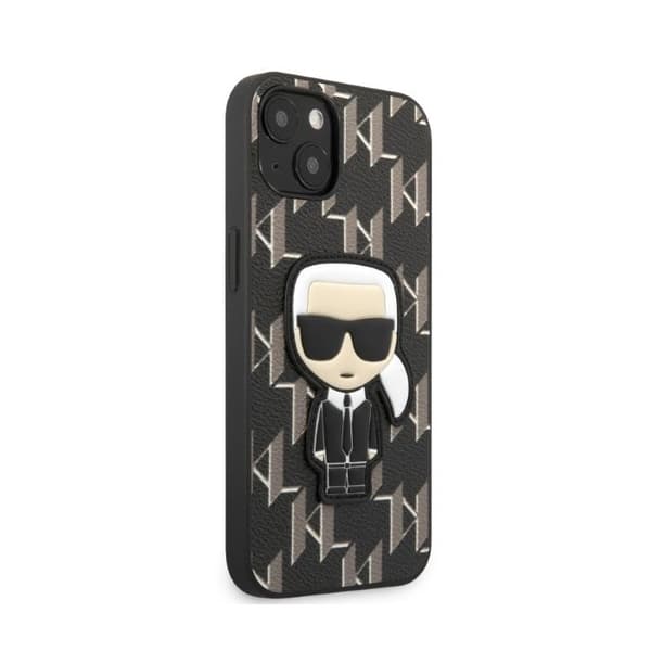 iPhone 13 mini-fodral Karl Lagerfeld Monogram Ikonik Patch Svart