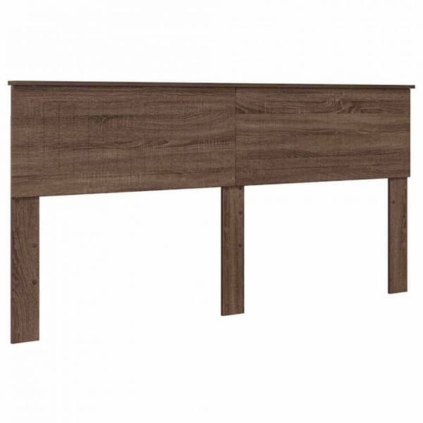 Sänggavel - VIDAXL - 180 cm - Brun ek - Ingenjörsträ - Lättskött