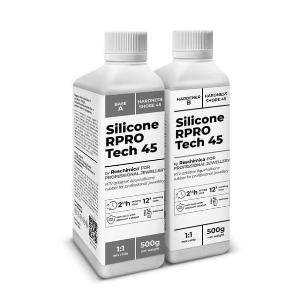 Silikongummi - R PRO TECH - 45 - 1:1 - Hög rivhållfasthet - 500 gr
