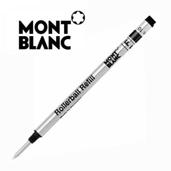 1 Montblanc ® fin svart rollerball refill