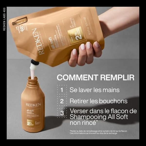 Recharge Schampo All Soft Redken 500ml