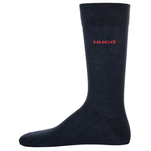 Strumpor Herr - HUGO - enfärgad, Paket med 2 - Blå