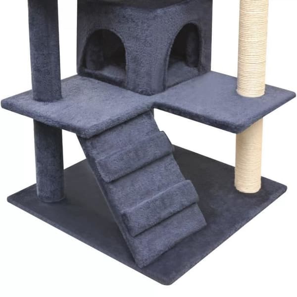 Kattträd - vidaXL - 125 cm - Mörkblå - Sisalrep - Inomhus