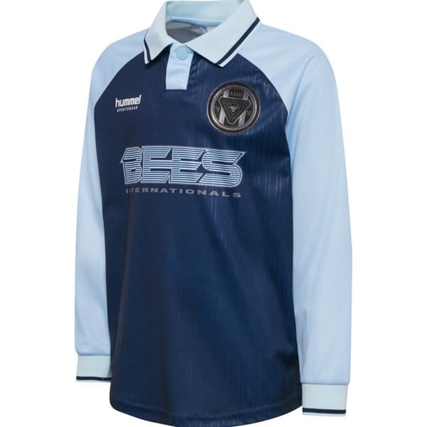 Randig långärmad tröja barn Hummel - dress blues