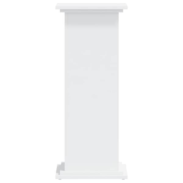 vidaXL Stöd för växter vit 33x33x80 cm ingenjörsträ 852969