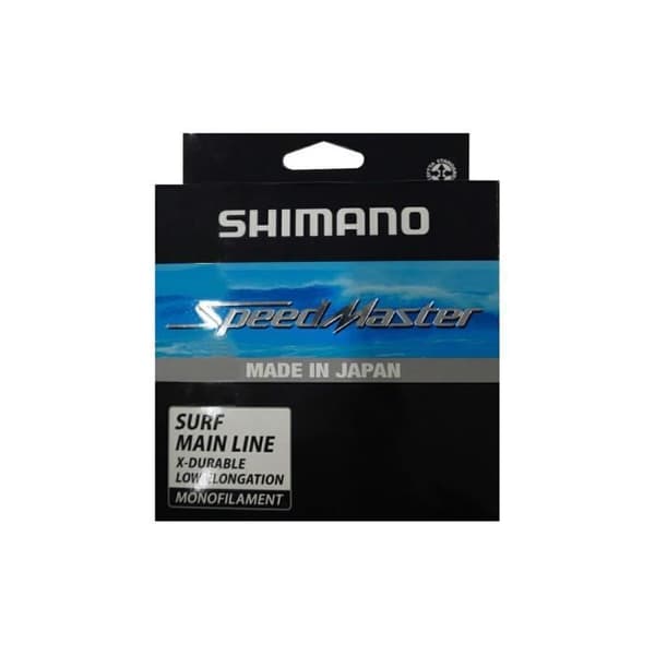 Monofilament Shimano Speedmaster Surf 1200m - grå - 0,22 mm