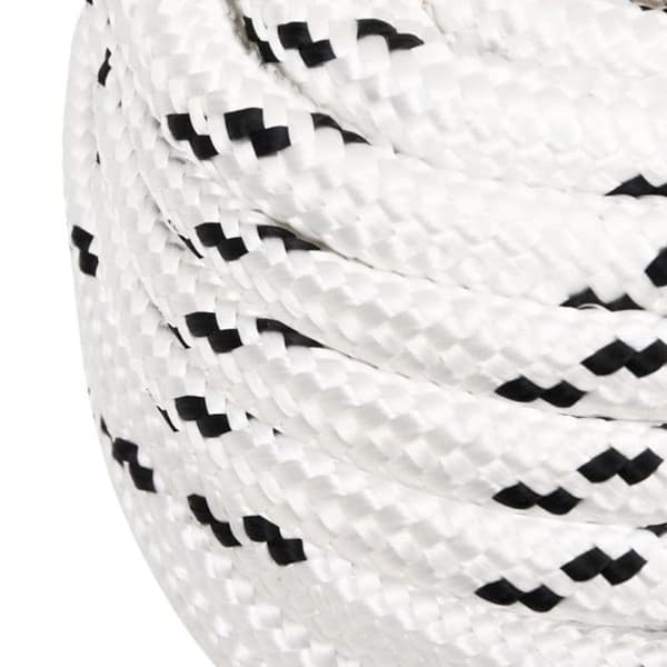 152789 vidaXL Arbetslina Vit 20 mm 25 m Polyester