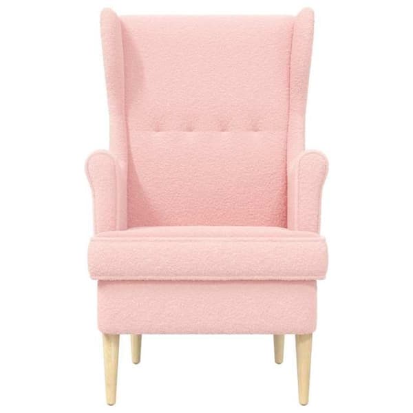 vidaXL fåtölj Rosa tyg 42029892