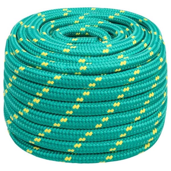 vidaXL Båtrep Grön 20 mm 25 m Polypropylen 152738