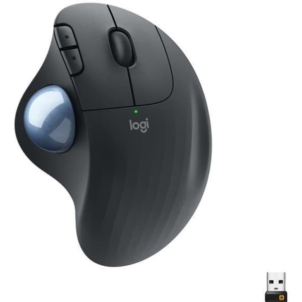 Mus - Trådlös - Logitech - Ergo M575 - Grafit - Ergonomisk