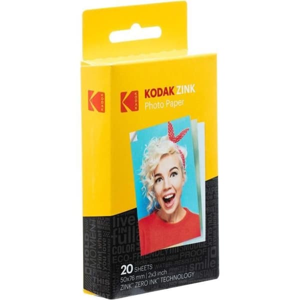Mobil fotoprinter - Kodak - Step - Rosa - Bluetooth - ZINK Zero Ink