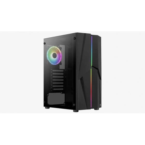 PC-chassi - AEROCOOL - Mecha-G V2 RGB - Midsize - Glasfront - Svart