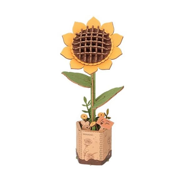 Träblomma Hantverk: Solrosen