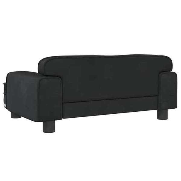vidaXL Barnsoffa Svart 70x45x30 cm Sammet 3196297