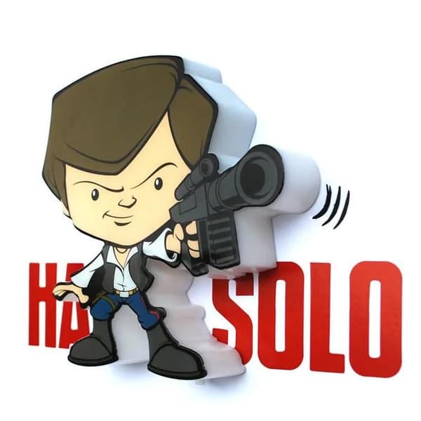 Mini lampa 3D Light FX Hans Solo 3D