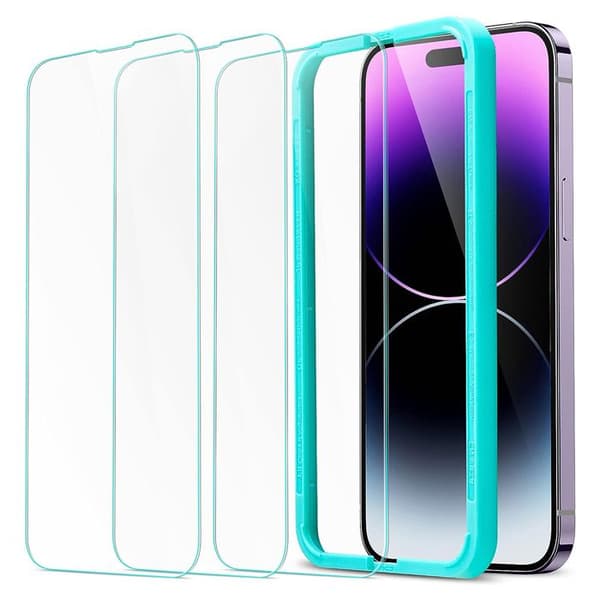 Fodral för iPhone 14 Pro (3-pack) - Härdat Glas ESR - Transparent