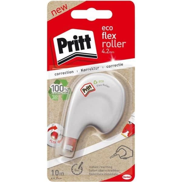 Korrigeringsroller - PRITT - ECO Flex - Vit - 4.2 mm - 10 m