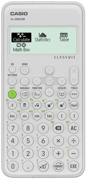 Casio-kalkylator - FX-350CW-W-ET-V