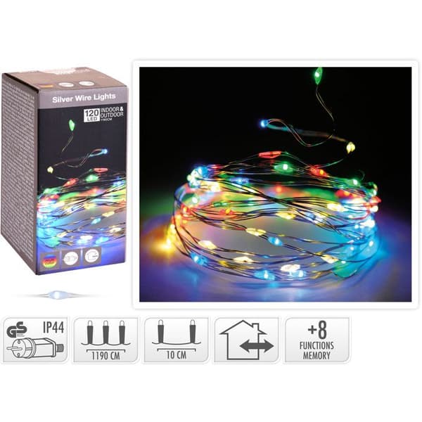 120 Microled Ljus Multicolor med ljusspel