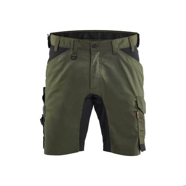 Kort Blaklader Stretch 2D - grön skog/svart