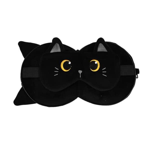 Resväska med kattmask