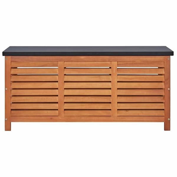 vidaXL Trädgårdsförvaringslåda 117x50x55 cm Solid Eucalyptus