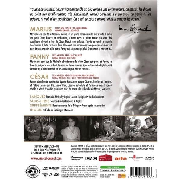 Trilogin: Marius, Fanny, César DVD