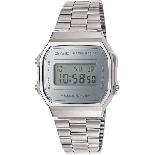 Klocka - CASIO - A168WEM-7EF - Silver - Timing - Larm - Vattentålighet