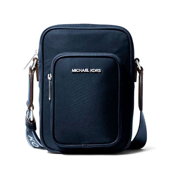 Blå nylon messenger-väska Michael Kors