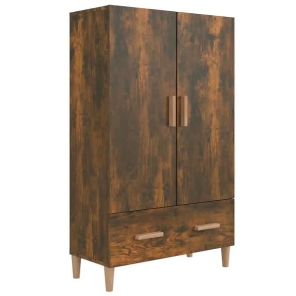 817471 vidaXL Buffé Grå ek 70x31x115 cm Ingenjörsträ