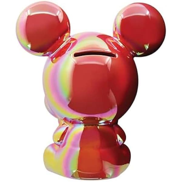 Spargris - ENESCO - Mikey Mus - Keramik - 17 cm - Röd