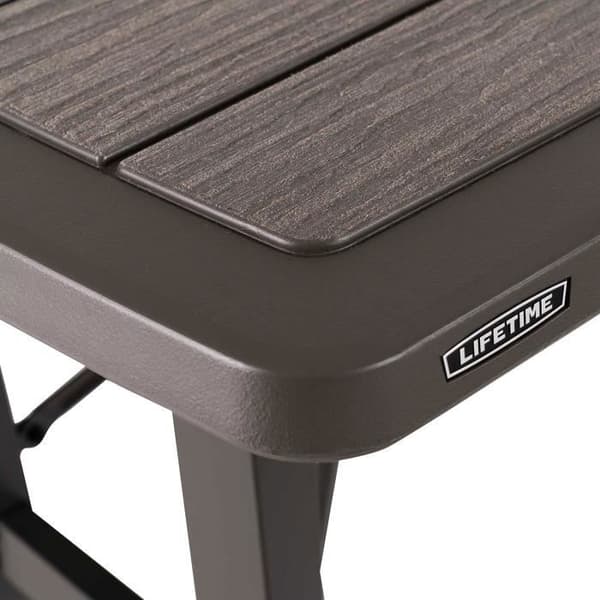 Fällbar picknickbord Lifetime Rough-Cut brun