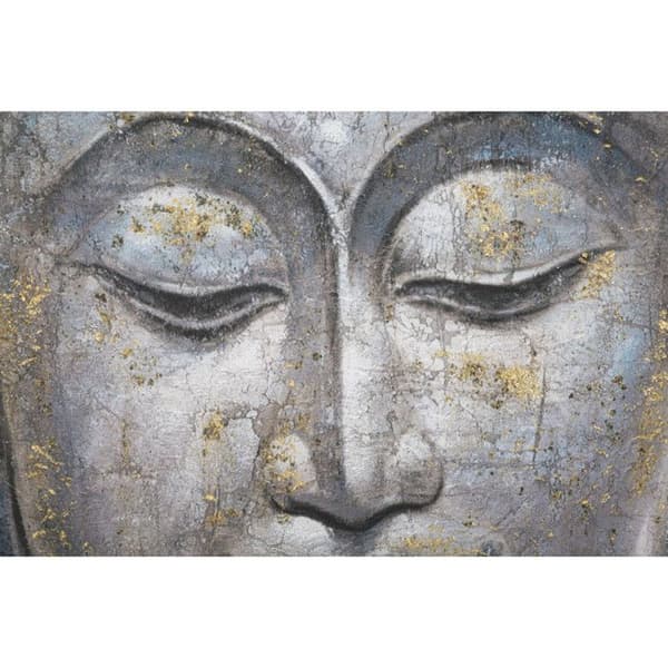 Flerfärgad dukmålning Buddha A 80x3x120 cm