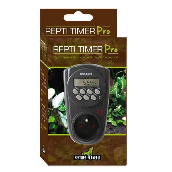 Elektronisk timer - REPTILES-PLANET - Repti Timer Pro - Svart - Programmerbar - Kontroll av dimma
