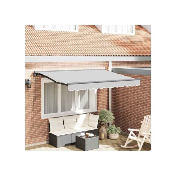 Fällbart markisram - vidaXL - Antracit - Metall - 250x200 cm - Fällbar - Hållbar - Utomhusbruk