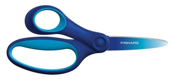 Fiskars Vänsterhänt barn sax 15 cm SoftGrip - 8-11 år, blå (1067854)