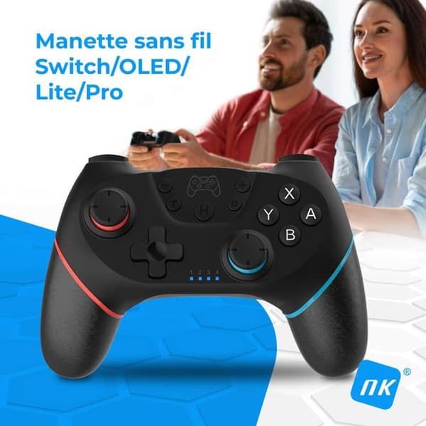Trådlös spelkontroll - NK - Switch - Kompatibilitet med Nintendo Switch, Switch Pro, PC - Ergonomisk design