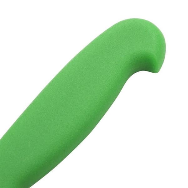 Grön professionell grönsakskniv - 10 cm - Hygiplas