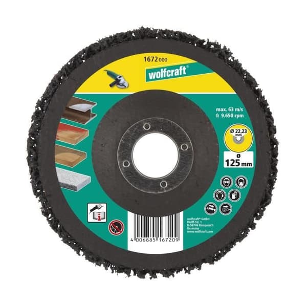 WOLFCRAFT 1 Multimaterial skum slipskiva - Ø 125 x 22 mm
