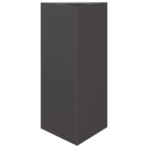 vidaXL Triangulär svart planteringslåda 40x34,5x70 cm stål 851157