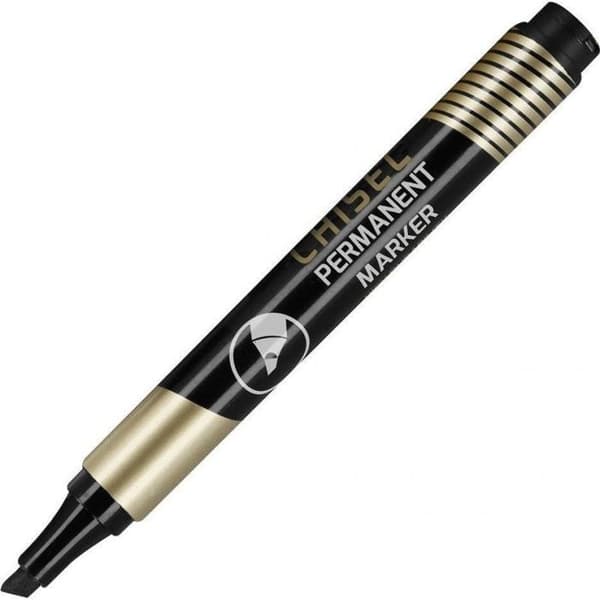 Easy Stationery - Svarta permanenta markörer, 24-pack