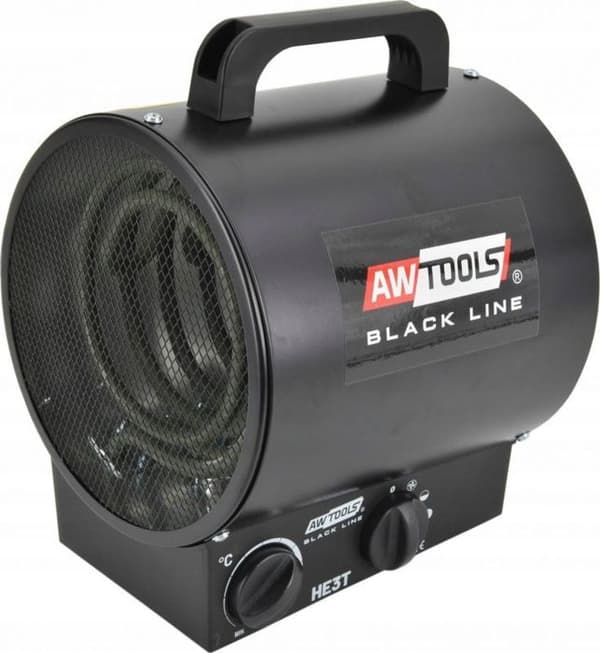 Elvärmare - AWTools - AW85715BL - 2000W - Svart - Elektrisk rör